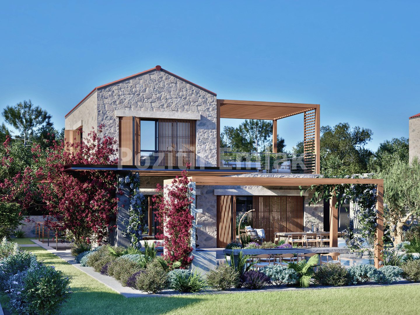 Bodrum Torba'da Müstakil Havuzlu Büyük Bahçeli Sıfır Lüks Villalar